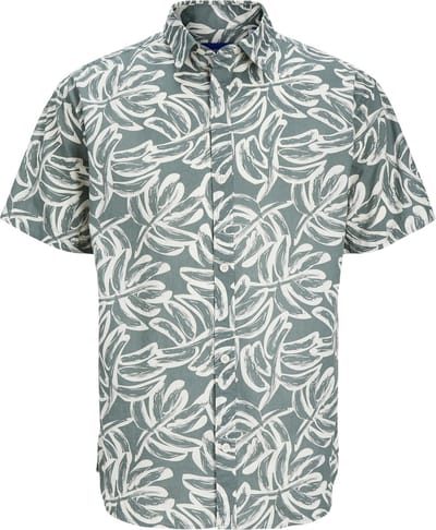 Jack & Jones Overhemd Jorlafayette Aop Shirt Ss Ln 12251023 Laurel Wreath Mannen Maat - M