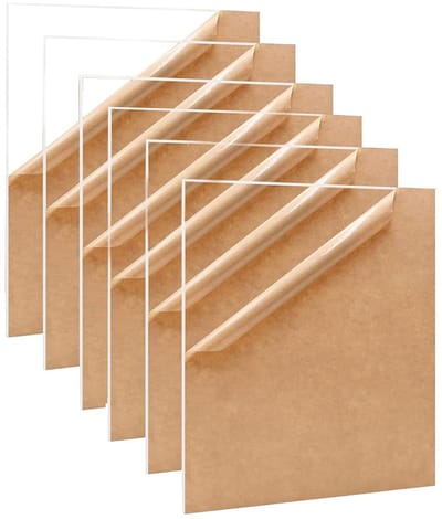 Acryl Kunststof Platen - Acrylglas Platen - Doe-het-zelf Projecten - Kristalhelder Transparant - 210 x 148 x 1 mm - Transparant