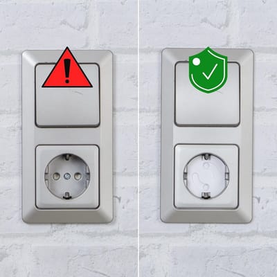 Kinderbeveiliging voor Stopcontacten - 10 Stuks Zelfklevend voor SchuKo Type F