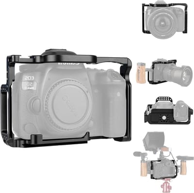 Camera Cage voor Canon 5D Mark IV III II - Met ingebouwde NATO rails en koelschoen voor optimale stabiliteit en accessoires
