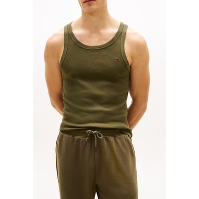 Tommy Hilfiger 2-pack Rib Tank Green Taglia: S | Biancheria Intima Outlet | Uomo | Verde