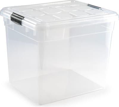 PlasticForte Opbergbox - met deksel - 35 liter - L42 x B36 x H35 cm - opbergbak