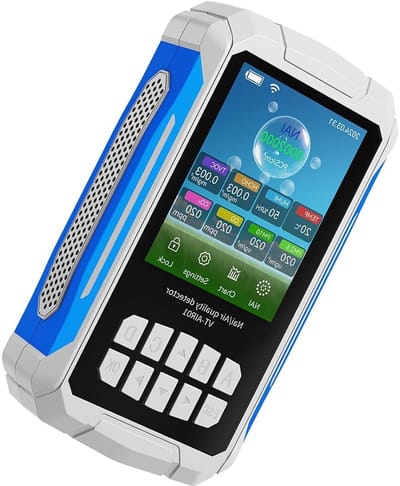 Luchtkwaliteitsmonitor - Binnenluchtmeter - Milieu Bewaken - 14-in-1 Detectie - 2.8 Inch Display - Wit