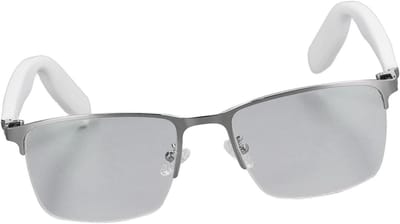 Smart Bril - Audio Bril Blauw Licht - Oogbescherming Muziek - IP67 Waterdicht - 138 mm frame breedte - Wit