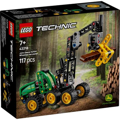 LEGO® Technic John Deere 1470H Houtoogstmachine - Werkende Klauw en Boomstam - Modelbouwspeelgoed - 42218