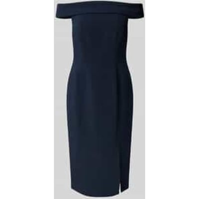 Nauwsluitende cocktailjurk met carmenhals model 'WOVEN-BODYCON-DRESSES'