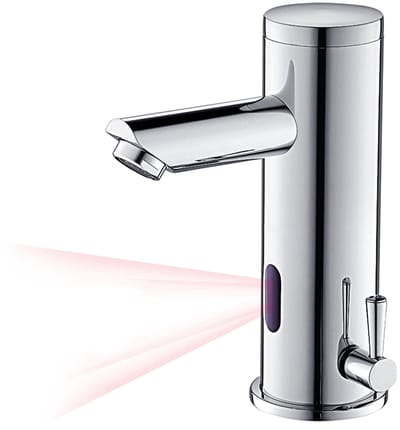 Auralum max Wastafelkraan - Automatische Sensor Wastafelkraan - Waterbesparend - Warm & Koud - Badkamerkraan Chroom