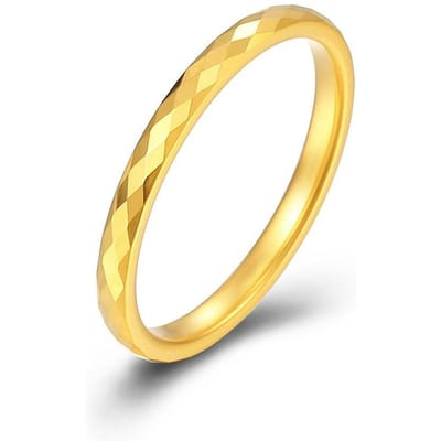 Modieuze 2 mm Dunne Roestvrijstalen Ring voor Dames Heren Hoogglans Gepolijst Trouw Verloving Belofte Ringen Trendy Dames Stapelring 9