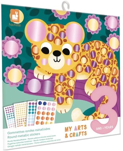 Janod - Atelier - Ronde stickers - Exotische dieren
