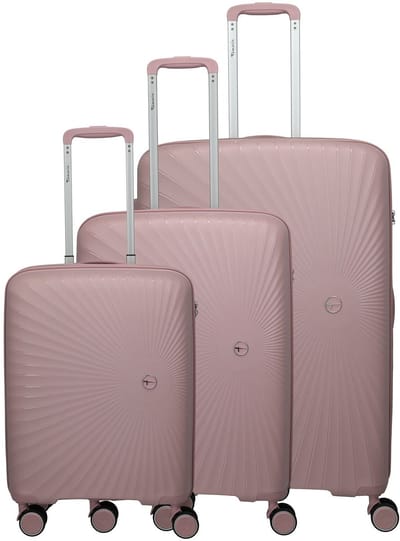 Travelite Tamaris x Travelite Voyaage 4 wielen Kofferset 3-delig met uitbreidingsplooi - Harde bagage - TSA slot - blush