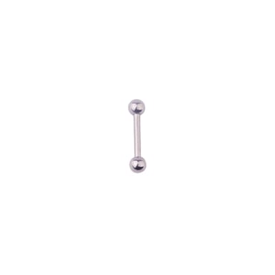 Plux Fashion Barbell Piercing - Zilver - 10mm - Sieraden - Zilveren Piercings - Stainless Steel - Oor Piercings - HipHop piercings - Sieraden Cadeau - Fancy Piercings - Luxe Style - Duurzame Kwaliteit - Halloween - Oktoberfeest
