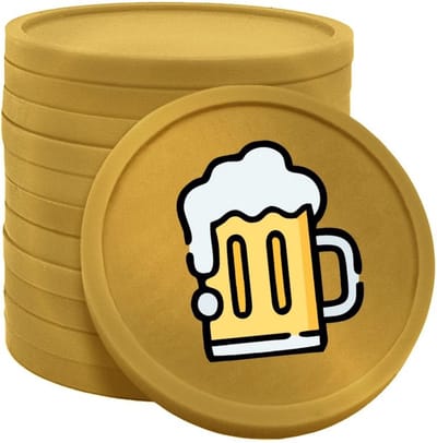 CombiCraft Biermunten / Consumptiemunten Goud - Ø29mm enkelzijdig bedrukt - 100 stuks
