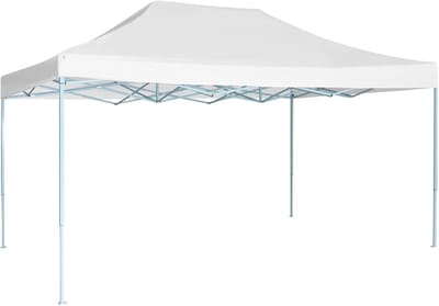 Opvouwbaar Paviljoen - Tuinpaviljoen Strandtent - Buitenfeesten Organiseren - Waterafstotend Dak - 3 x 4 Meter - Wit