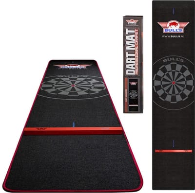 Dailygoods- Darts Mat Professioneel - 300x65cm - Dart Mat met Oche - 100% Synthetisch Materiaal - Antislip - Ideaal voor Thuisgebruik - Darts Vloerbedekking