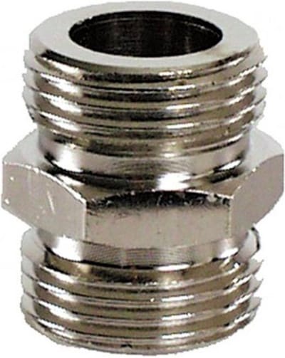 Dubbele schroefdraadnippel - beide zijden 5/8 inch