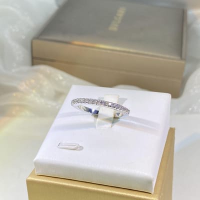 Populaire veelzijdige zilveren zirkonia ringen voor dames in Europa en Amerika No. 9 white