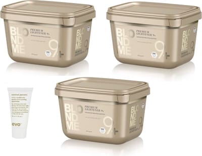 3 x Schwarzkopf Blond Me Blondeerpoeder Premium Lift 9+ 450g