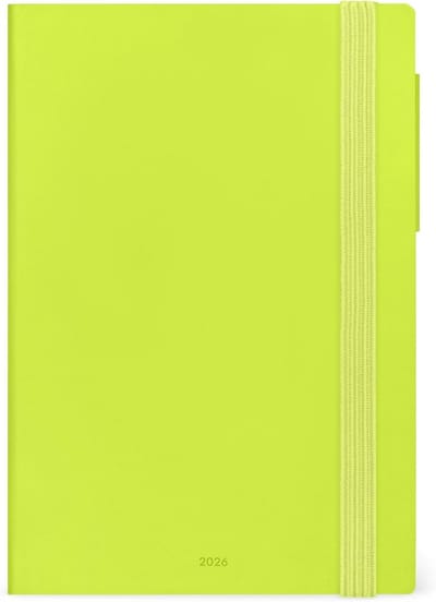 Medium Weekplanner 2026 - Chartreuse - 12 Maanden - Dagboek van Januari tot December - FSC-gecertificeerd - 12 x 18 cm