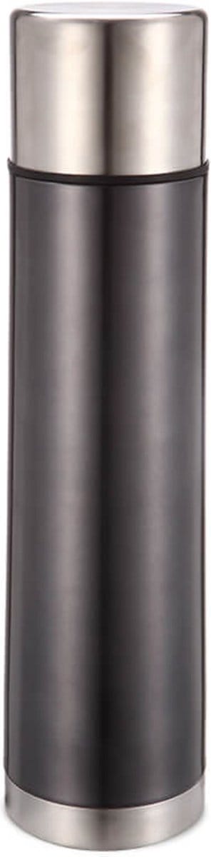 Maestro - Roestvrijstalen Thermosfles 750ml | Geïsoleerde Fles met 200ml Drinkbeker | voor Warme of Koude Dranken (Grafiet)