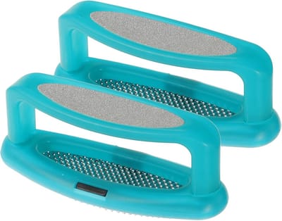 Voetvijlen Set - Eeltverwijderaars - Voetverzorging Thuis - Roestvrij Staal - 2 Stuks - Willekeurig