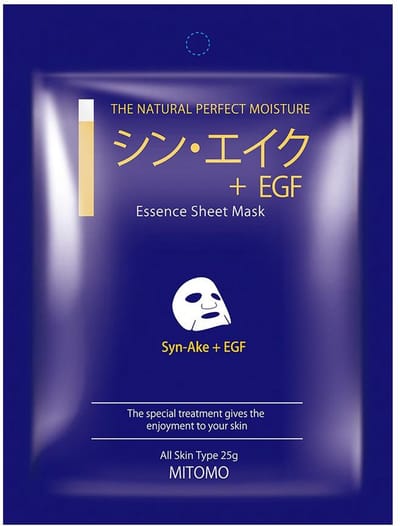 Mitomo Syn Ake & Egf Tissue Masker - 1 x 25g - Gezichtsmasker - Sheet Masker - Gezichtsverzorging Dames