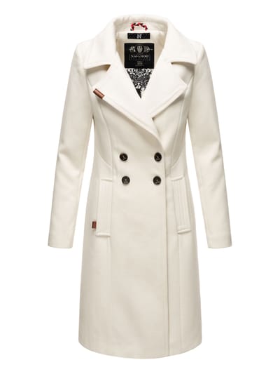 Navahoo Dames Trenchcoat Wooly – Premium Wintermantel met Elegante Pasvorm