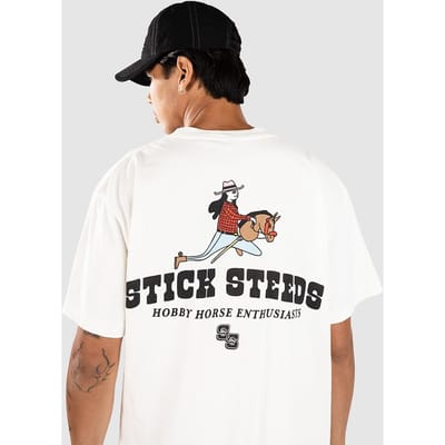 A.LAB Stick Steeds Boxy T-Shirt wit
