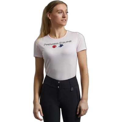 Katoenen dames-T-shirt Premier Equine Chiaro
