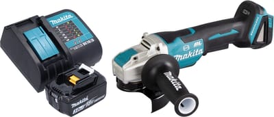Makita DGA 520 SF1X1 accu haakse slijper 18 V 125 mm X-LOCK Brushless + 1x oplaadbare accu 3.0 Ah + lader