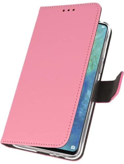 Booktype Telefoonhoesjes - Bookcase Hoesje - Wallet Case - Geschikt voor Huawei Mate 20 X - Roze