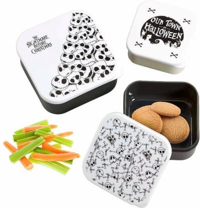 Nightmare Before Christmas: Our Town of Halloween - Plastic Opbergset - 3 Vershouddozen