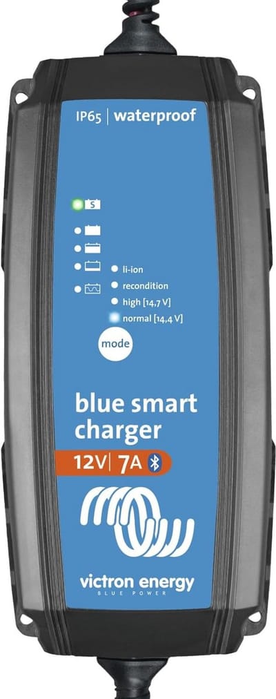 Waterdichte Acculader 12V 7A met Bluetooth IP65 voor Auto, Motor en Boot