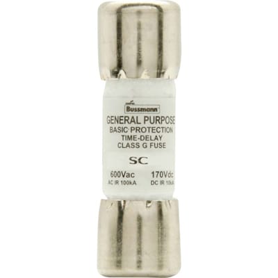 Eaton SC-6 BUSS SC FUSE CLASS G CLASS G SC-6 Zekeringsinzetstuk (Ø x l) 10.4 mm x 33.3 mm 6 A 600 V/AC, 170 V/DC Supersnel -FF- Inhoud 1 stuk(s) Piece
