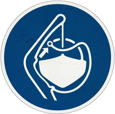 Koorden lossen gebodsbord - M045 | Sign Again materiaal | 10 cm