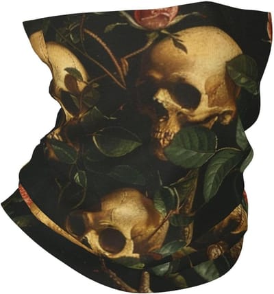 Multifunctionele Bandana - Nekwarmer Sjaal - Outdoor Activiteiten - Ademend Vochtafvoerend - 25 x 50 cm - Zwart