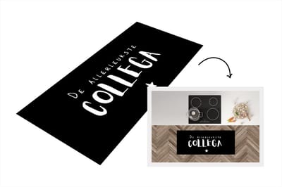 Keukenloper - Loper keuken - Collega - Spreuken - De allerleukste collega - Quotes - 120x50 cm - Keukenloper vinyl