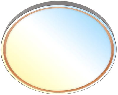BRILONER Ina – LED Plafondlamp – dimbaar met afstandsbediening – CCT kleurtemperatuur – 48W – 5.200lm – antraciet – Ø49 cm