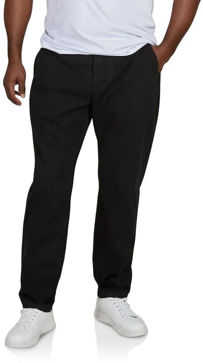 riverso Heren Chino Broek RIVFiete regular/straight Zwart XXL Volwassenen Casual Broek met Elastische Taille