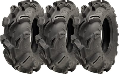 25x8.00-12 (205/80-12) 6-laags ATV-band WU23 OBOR Scoprio 43J, goedgekeurd voor de openbare weg (set van 3)