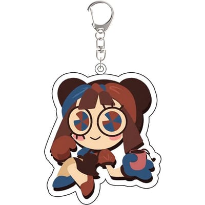 Voor TADC Pomni Jax Caine Kinger Zooble Gangle Ragatha Anime Randproduct Acryl Sleutelhanger Creativiteit Rugzak Accessoires Cadeau brown
