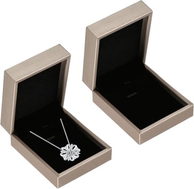 Set van 2 PU-lederen sieradenboxen voor halskettingen en armbanden, waterdicht en perfect voor geschenken, verlovingen en huwelijksaanzoeken