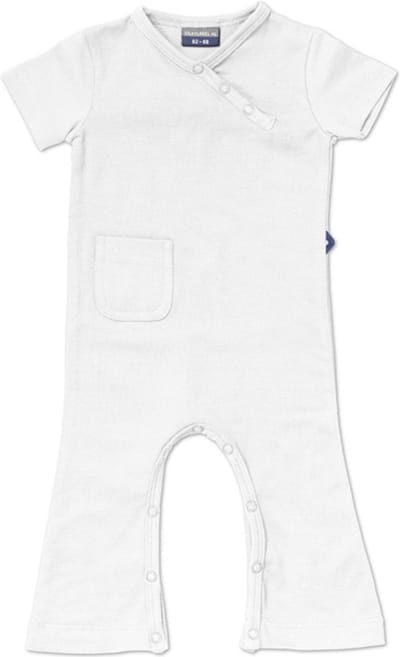 Silky Label jumpsuit ice white - korte mouw - maat 50/56 - wit