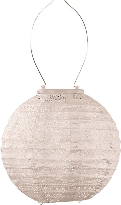 Lumiz Solar Lampion - Tuinlamp op zonne energie - Rond - 20 cm - Soft Blush