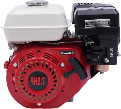 Benzinemotor 4-takt - Motor Vervangingsmotor - Apparaten Aandrijven - Zelfstartend Met Demper - 7.5 PK - rood