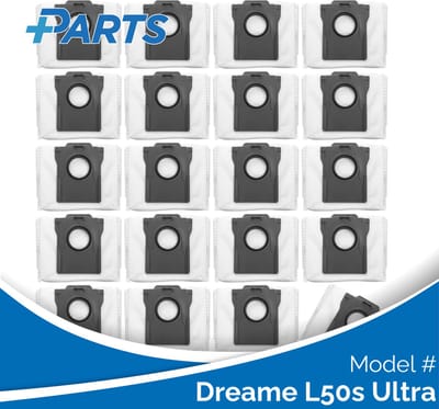 Dreame L50s Ultra Stofzakken (20 Stuks, Plus.Parts® alternatief voor RDB8)