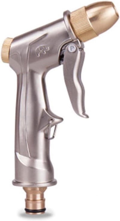 Waterpistool Messing - Hogedrukreiniger Sproeier - Auto en Tuin Reinigen - Geen Lekkage - Standaard Slang Aansluiting - Messing