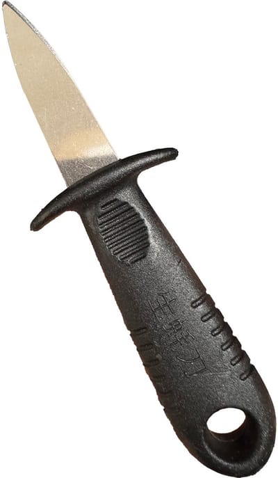 Oestermes - Oestermesje - RVS - Oester mes - Oester openbreker - Zwart - 12CM - Handig mesje om oesters mee te openen - CHPN