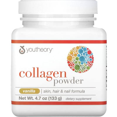 Youtheory, Collageen Poeder, Vanille, 4,7 oz (133 gr)