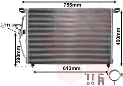 Van Wezel - LUCHTCONDENSATOR VOOR OPEL OMEGA B 1994-1999 1850028