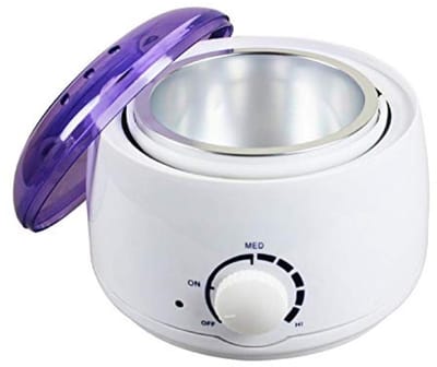 Draagbare Waxverwarmer Set – Pijnloze Harsverwijderaar voor Gezicht, Lichaam en Bikini – 3 Standen – Paars